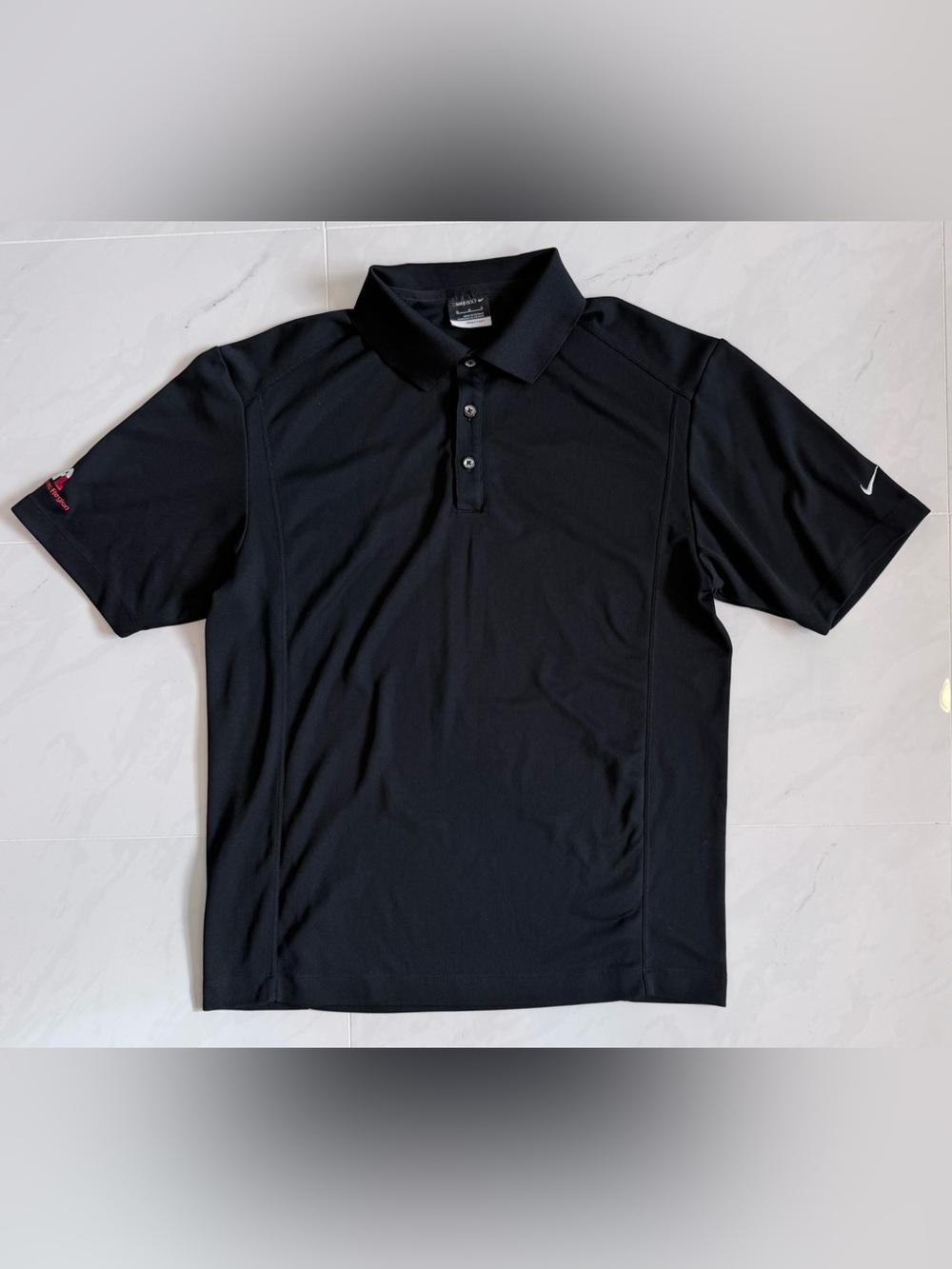 Nike Golf Men's Dri-FIT Classic Performance Polo Shirt Black Medium M (#267020)